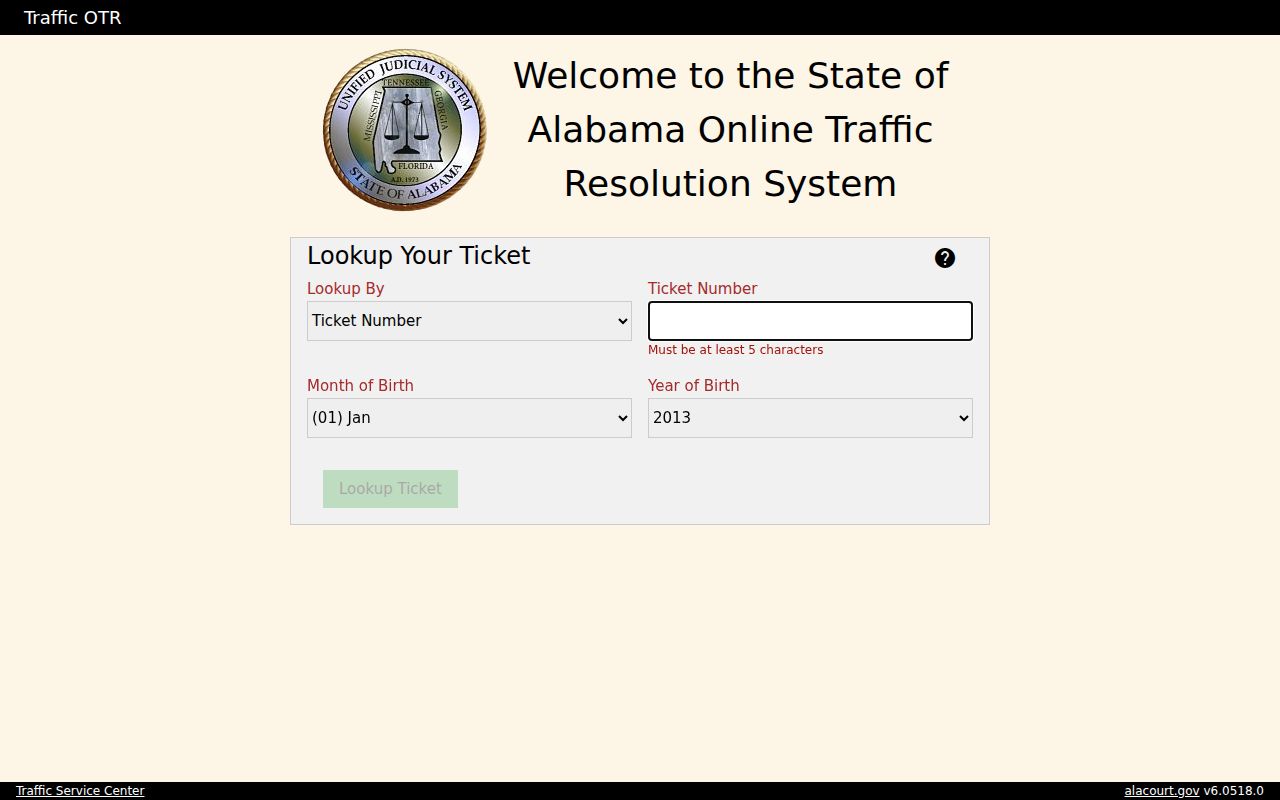 Northport court docket state traffic resolution option